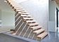 Αμερικανική στερεά ξύλινη ευθεία Cantilever συνήθειας σκαλών πτήσης σκάλα