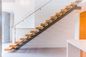 Γυαλιού/χάλυβα κιγκλιδωμάτων στερεά ξύλινη σκαλοπατιών εγκατάσταση μορφής DIY του U χορδιστών άνθρακα τετραγωνική